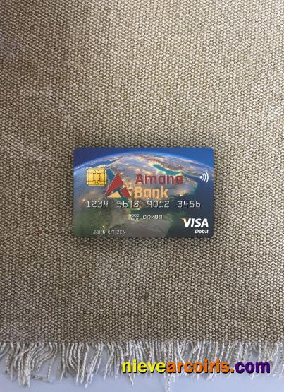 Somalia Amana Bank visa debit card photolook